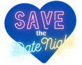 Save the date night logo png image