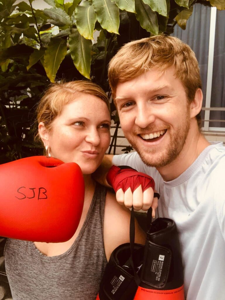 Active date night. Singapore. Save the date night.. boxing. private exercise class. 