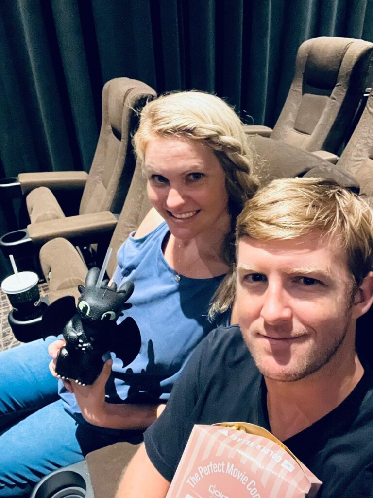 Cinema. How to train a dragon. Golden Village. Junction 8. Singapore. Save the date night. popcorn. movie.