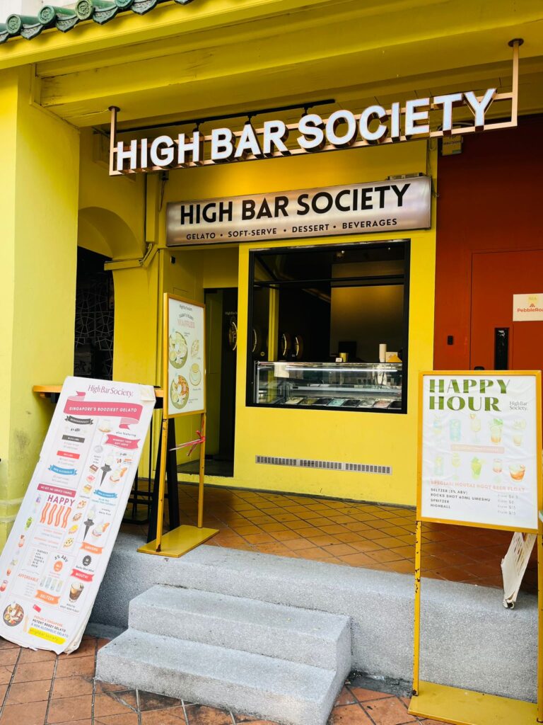 Boozy Ice Cream. Ice Cream Day. Date night Singapore. High Bar Society. Tanjong Pagar.