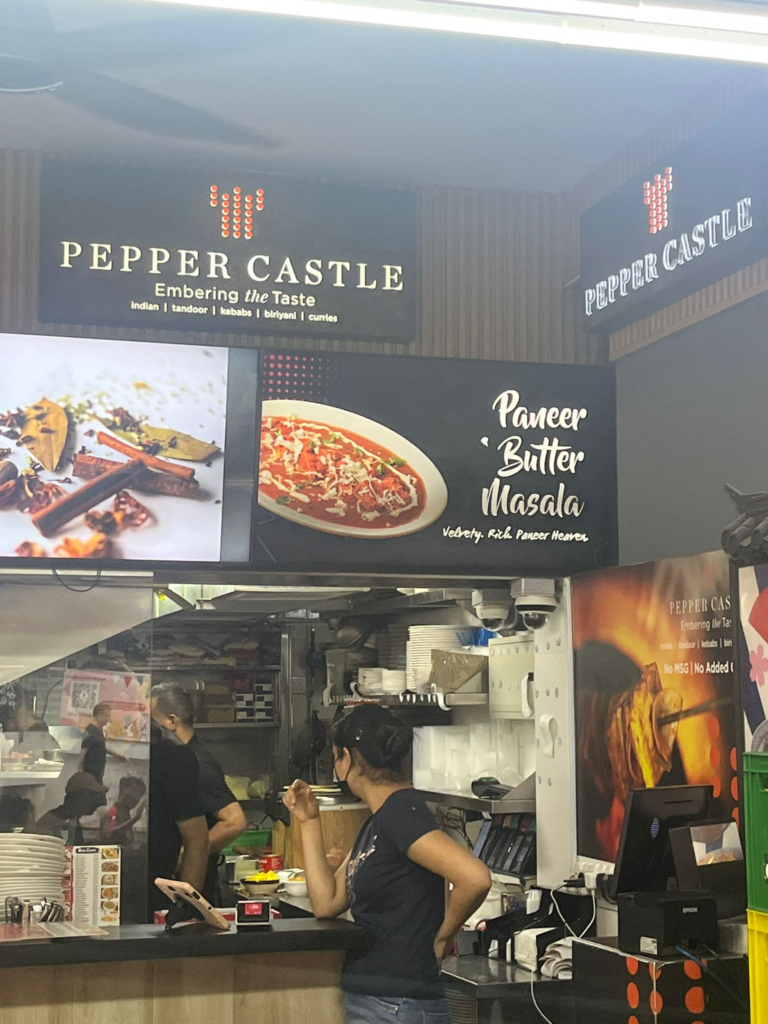 Save the date night. singapore. holland Village. pepper castle. Indian. curry. hawker. naan. butter chicken. samosa chaat. 