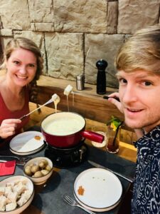 Singapore date night. Coucou. Swiss restaurant. fondue. Craig Road. Christmas. Xmas. Cheese.